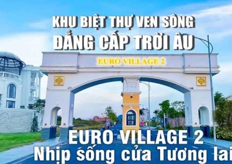 Biệt Thự Euro Village 2, B2.8 view sông Đường Giáng Hương 1