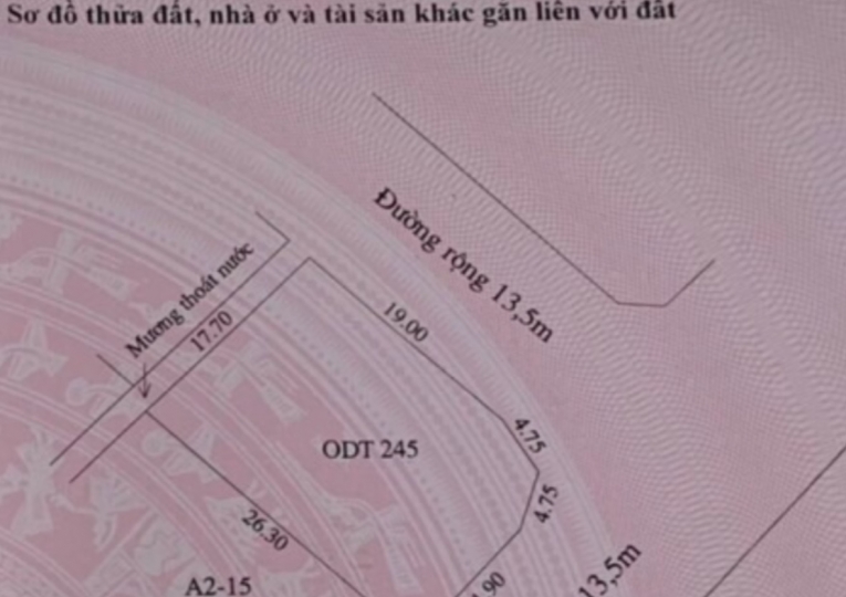 Đất 2 mặt tiền  khu làng chài Tân Thịnh, Cẩm An